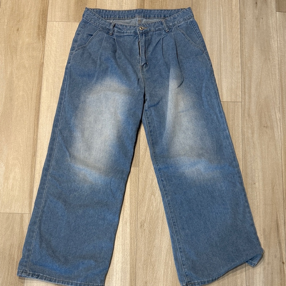 Amazon Women's Denim Wide-Leg Jeans